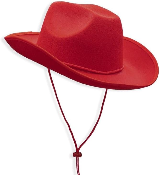 COLLECT PRESENT Store Plain Felt Cowboy & Cowgirl Hat for Men, Women, and Teens | Western Studded Cowboy Hat in Adult Sizes - Image 1